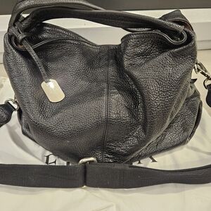 Furla Textured Black Crossbody Bag